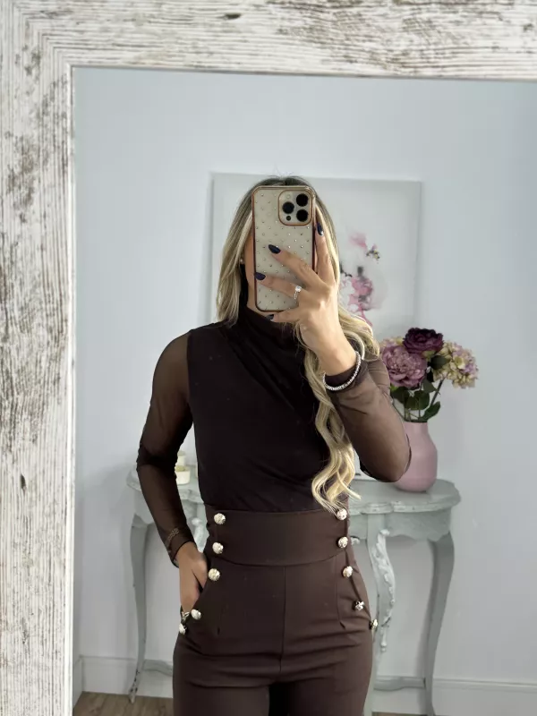 Body de tull chocolate