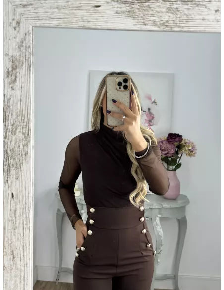 Body de tull chocolate