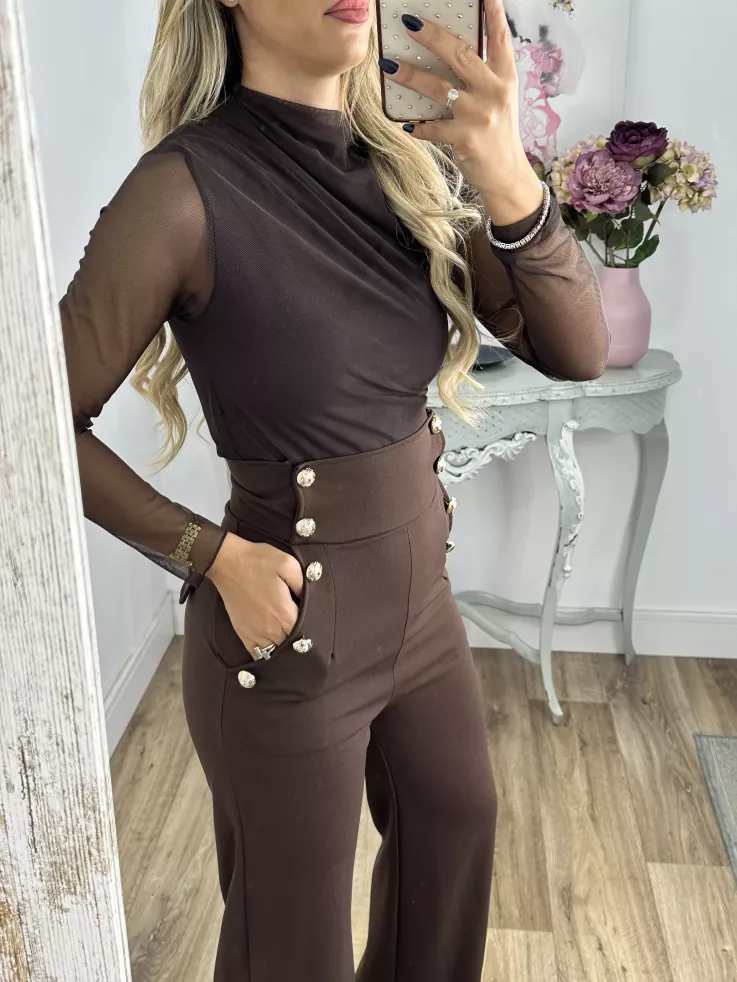 Body de tull chocolate