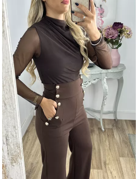 Body de tull chocolate