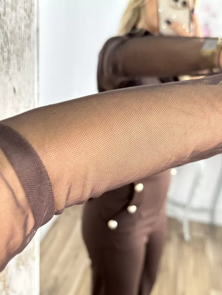 Body de tull chocolate