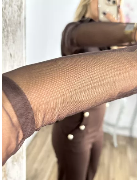 Body de tull chocolate