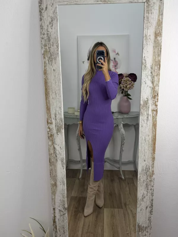 Vestido Loreto de punto morado