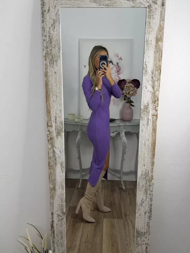 Vestido Loreto de punto morado