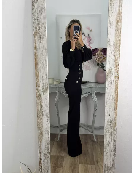 Pantalón tiro alto negro