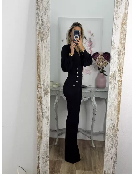 Pantalón tiro alto negro