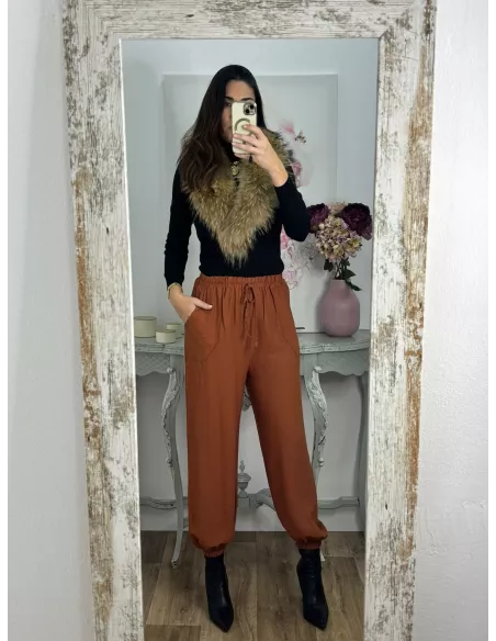 Pantalón Helena teja