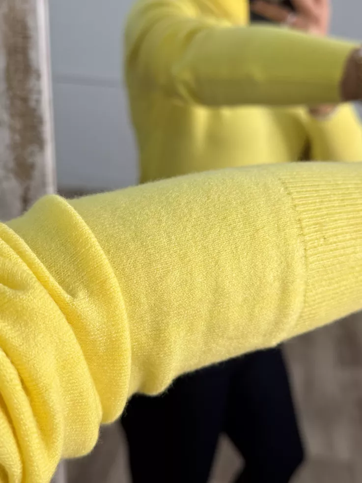 Jersey Deep cuello alto amarillo