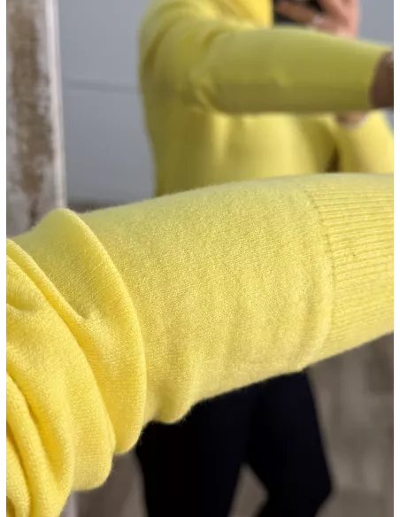Jersey Deep cuello alto amarillo