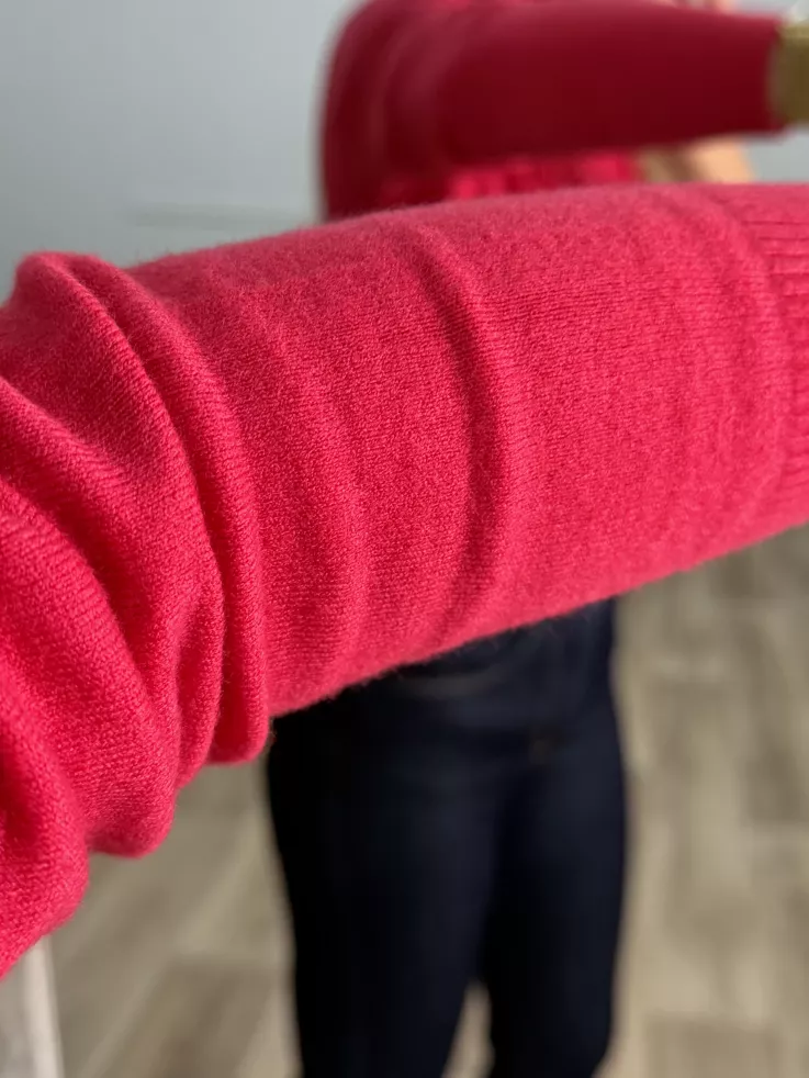 Jersey Deep cuello alto fresa