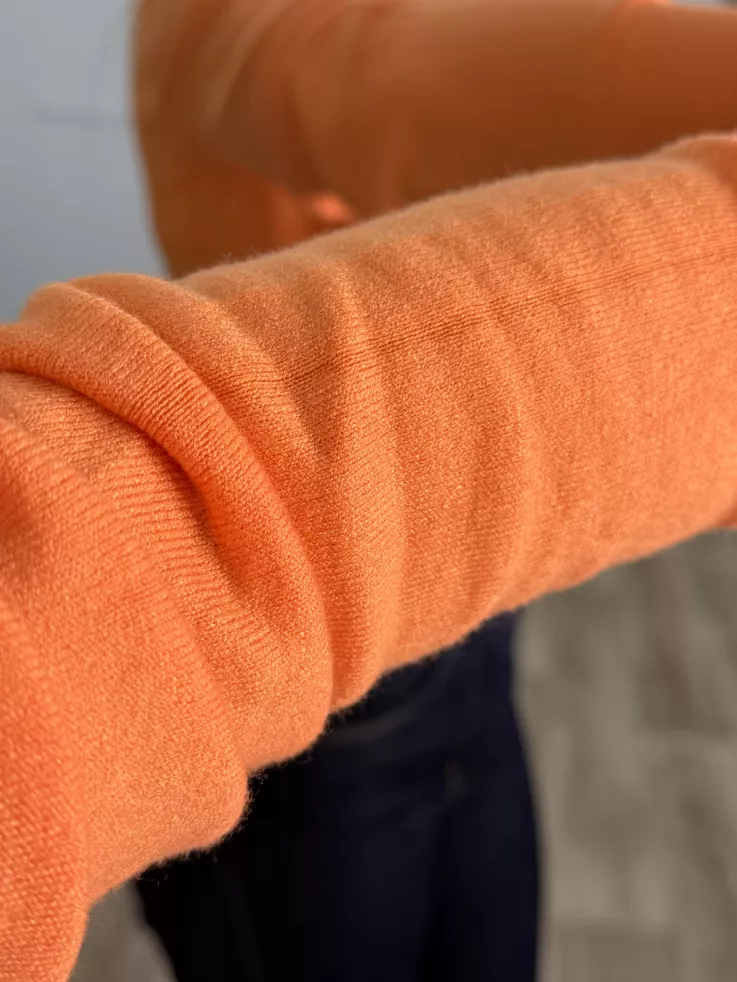 Jersey Deep cuello alto naranja