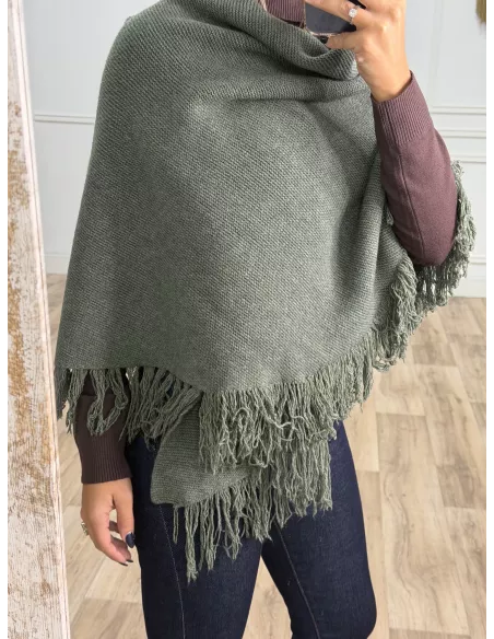 Chal punto flecos kaki