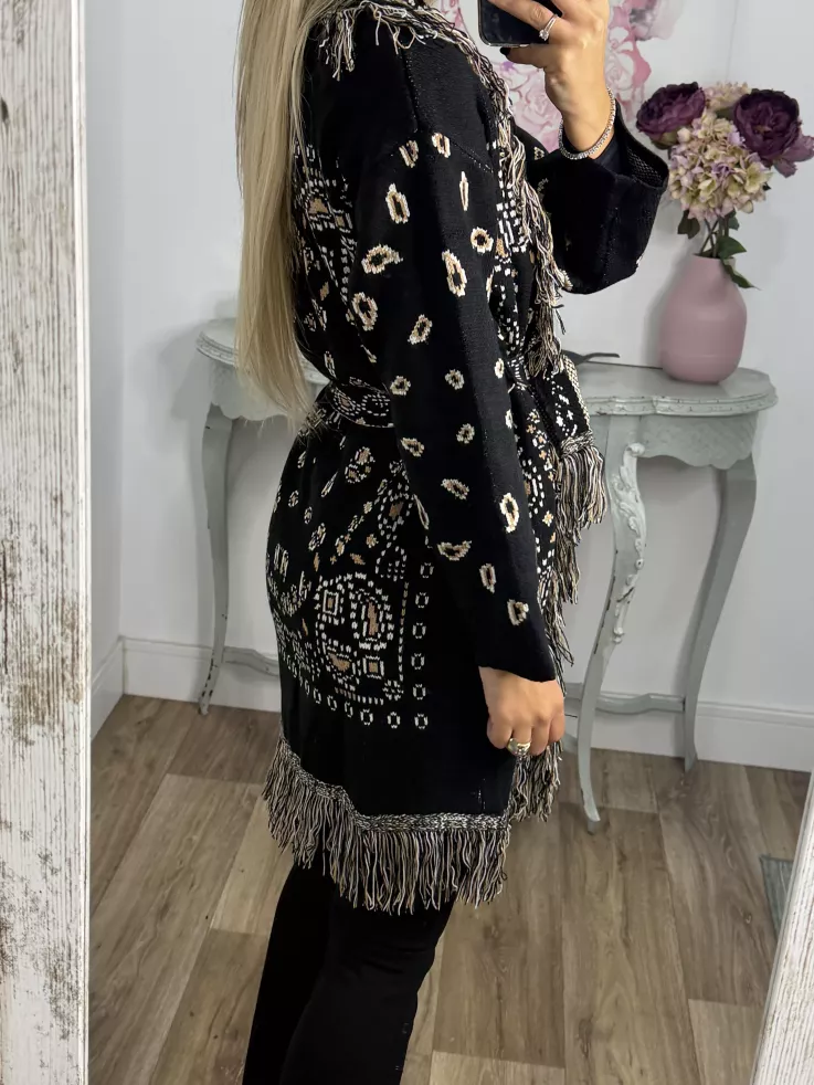 Cardigan Boston negro