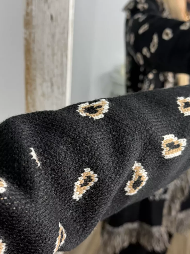 Cardigan Boston negro