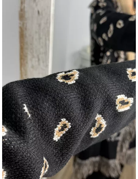 Cardigan Boston negro