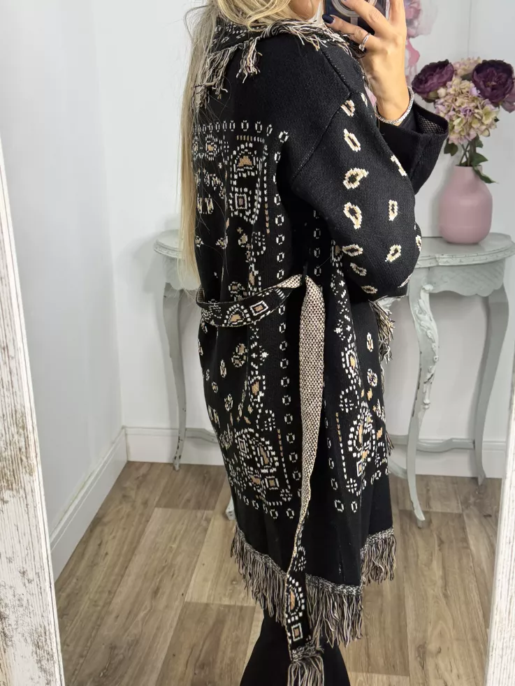 Cardigan Boston negro