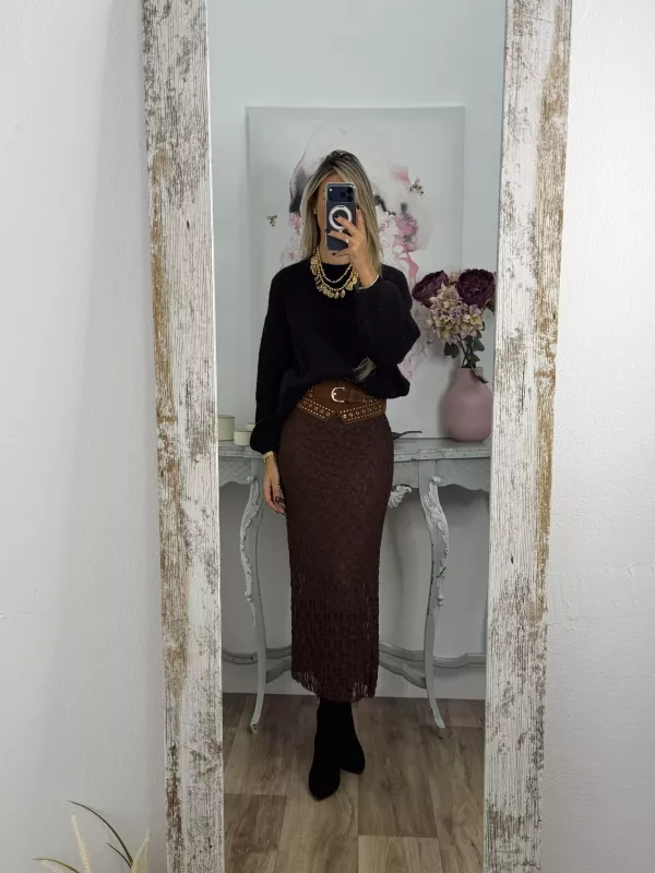 Falda Lena chocolate