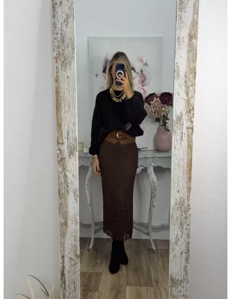 Falda Lena chocolate