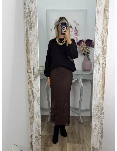 Falda Lena chocolate