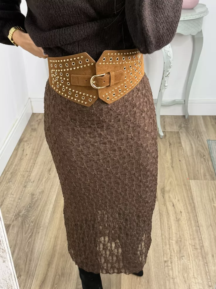 Falda Lena chocolate