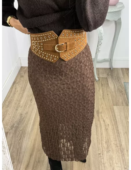 Falda Lena chocolate