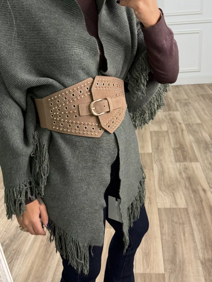 Cinturón  Sernit taupe