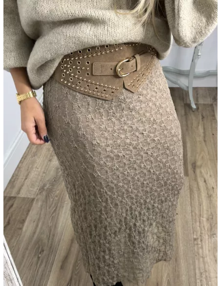 Cinturón  Sernit taupe