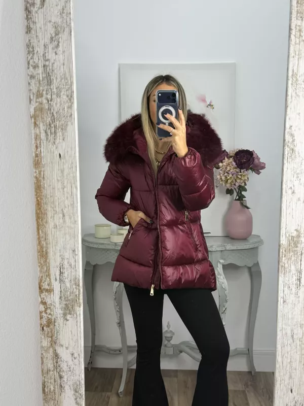 Abrigo PL 9052 burdeo