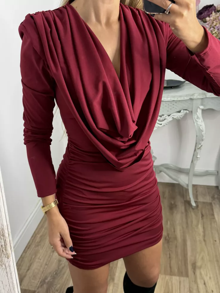 Vestido René burdeos