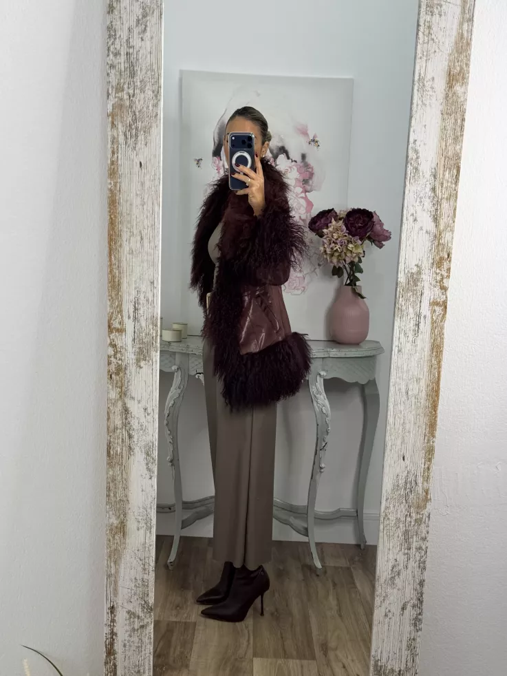 Abrigo Verona burdeos