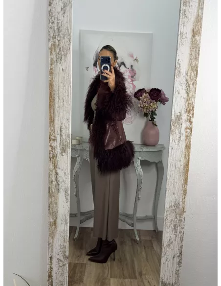 Abrigo Verona burdeos