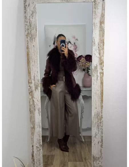 Abrigo Verona burdeos