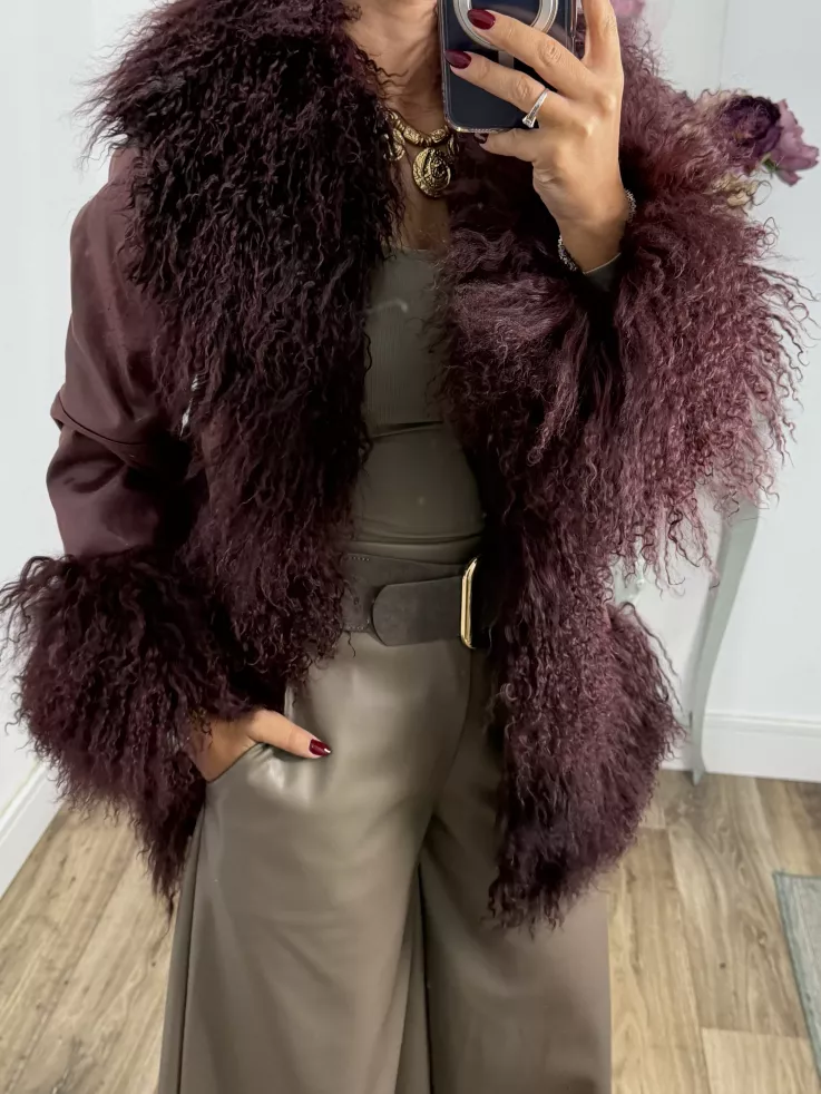 Abrigo Verona burdeos