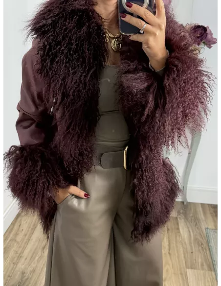 Abrigo Verona burdeos