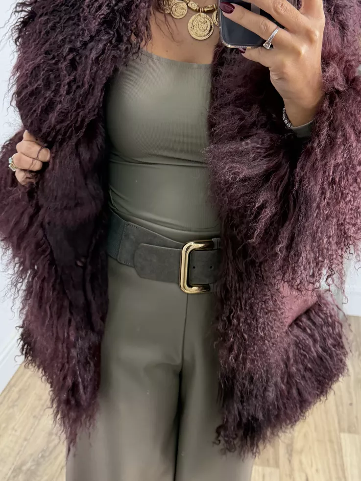 Abrigo Verona burdeos