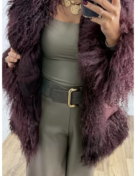 Abrigo Verona burdeos