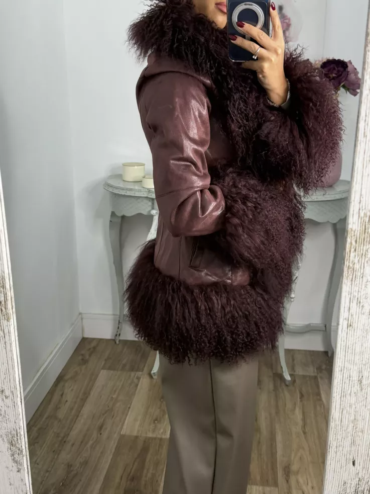 Abrigo Verona burdeos