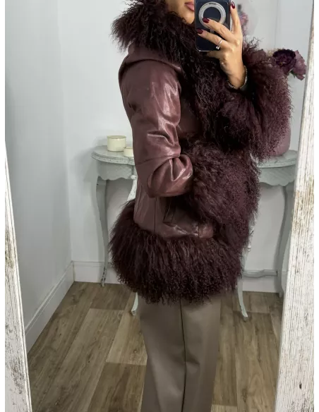 Abrigo Verona burdeos