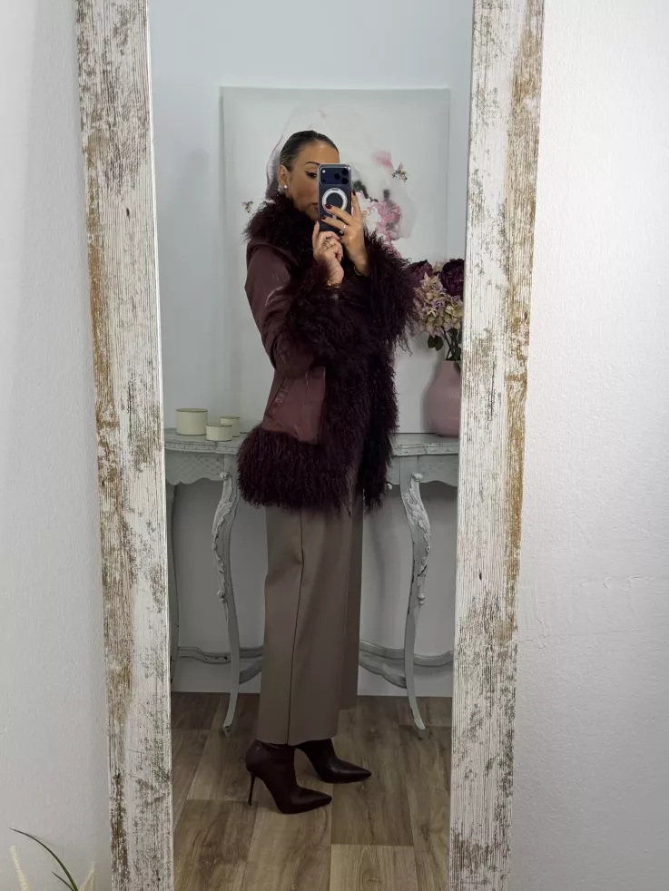 Abrigo Verona burdeos