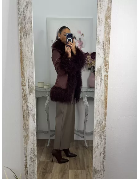 Abrigo Verona burdeos