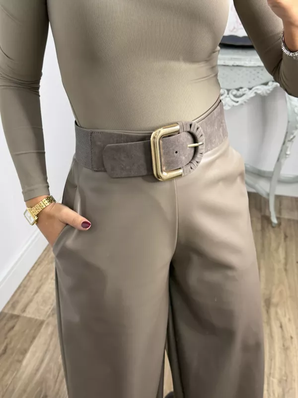 Cinturón Icónico gris