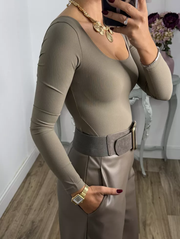 Cinturón Icónico gris