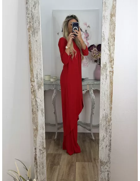 Conjunto Tina rojo manga francesa