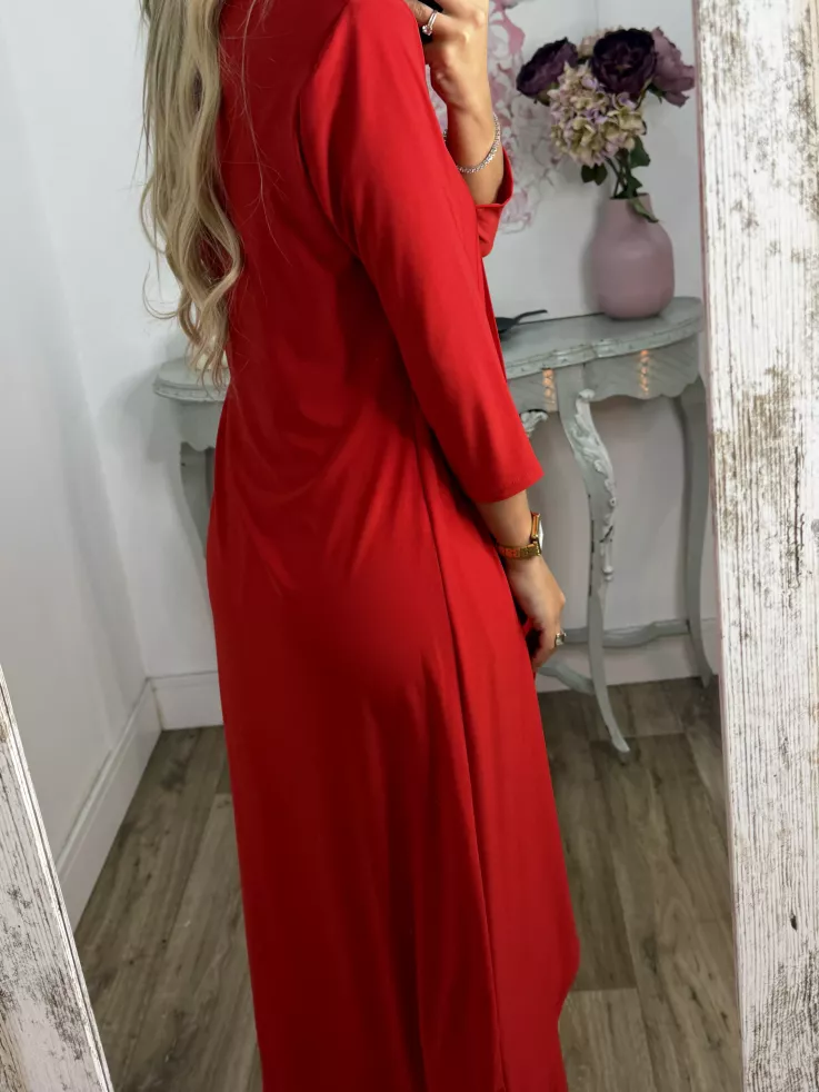 Conjunto Tina rojo manga francesa