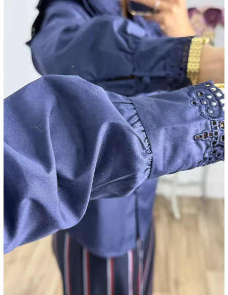 Camisa Mirtha azul marino