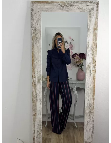 Camisa Mirtha azul marino