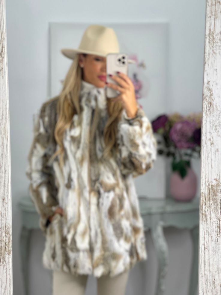 Abrigo Luisa tonos marrones