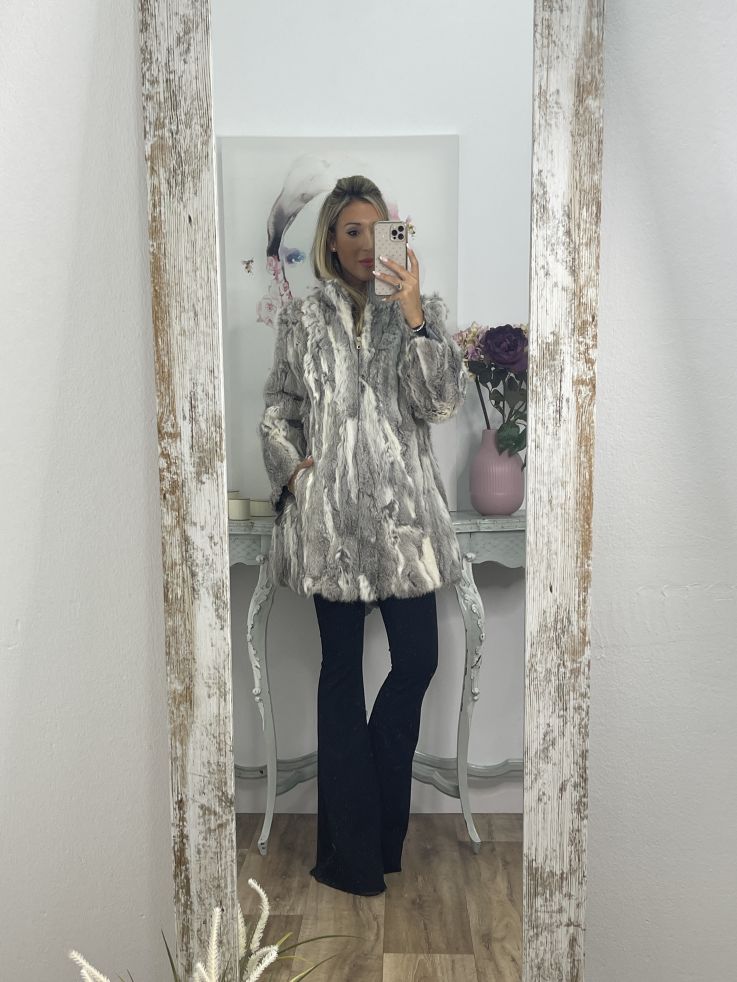 Abrigo Luisa tonos gris