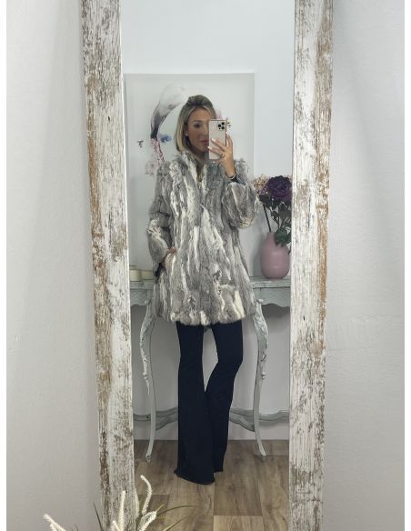 Abrigo Luisa tonos gris