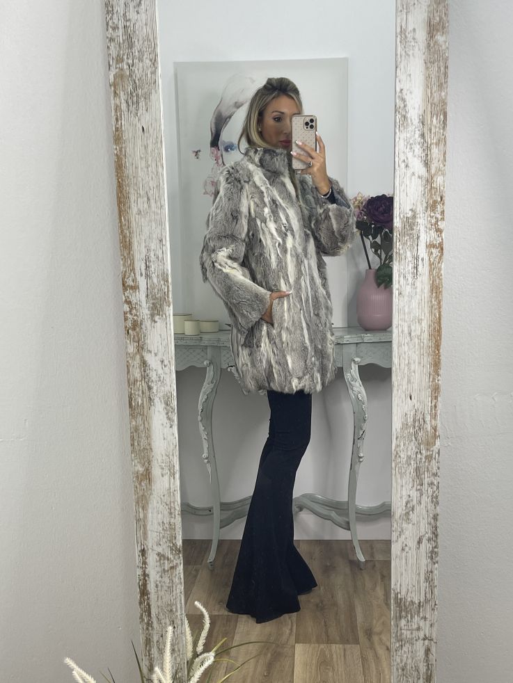 Abrigo Luisa tonos gris